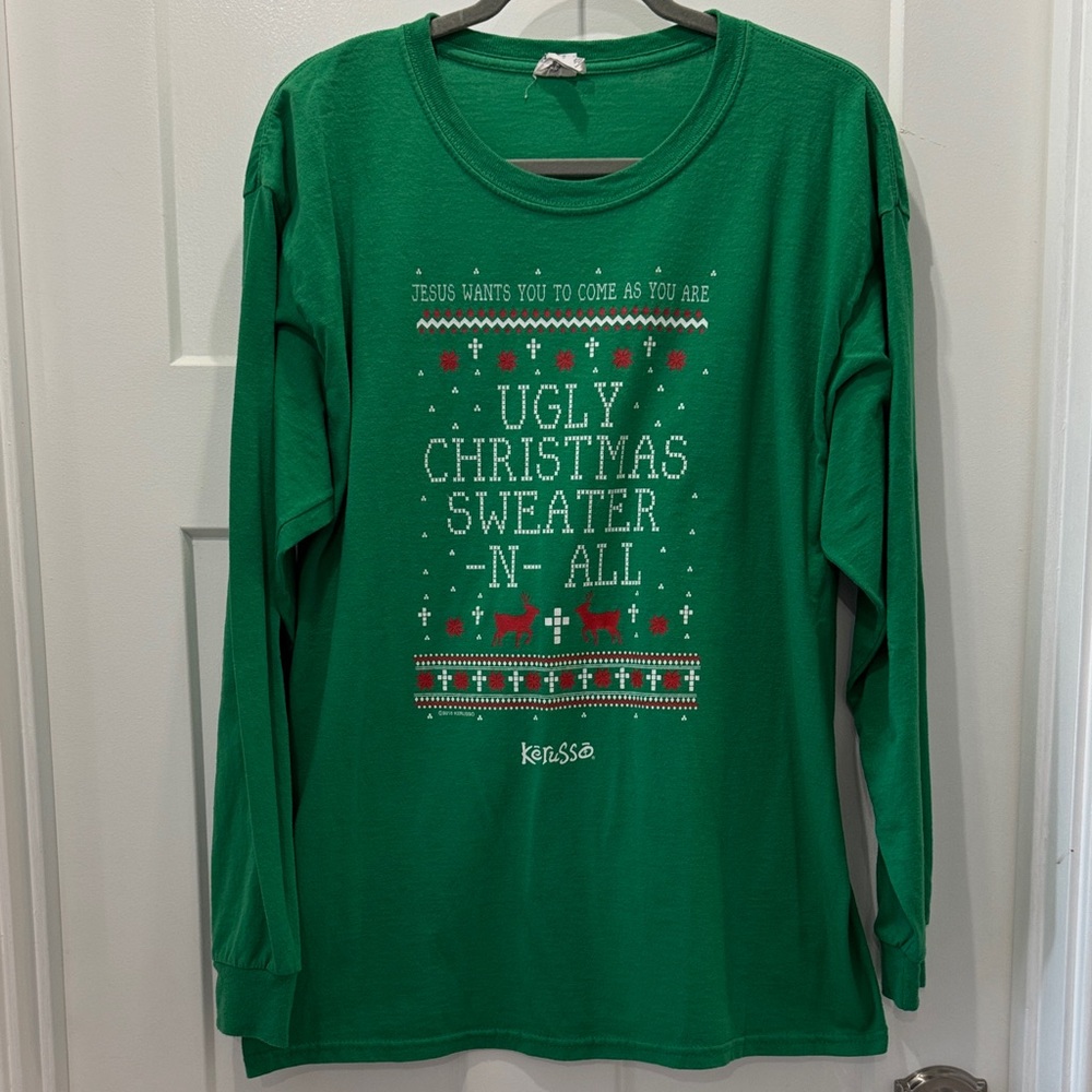 Jerzees Heavyweight Blend Green Sweater Size Large
